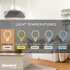 Bulbrite 40W Equivalent Amber Light ET25 Dimmable LED Grand Filament Tubular Shaped Nostalgic Light Bulb 776301